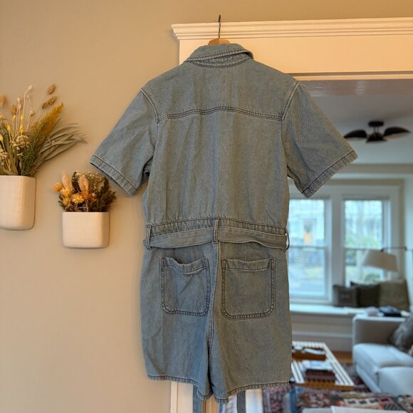 Denim Romper - Picture 4 of 6